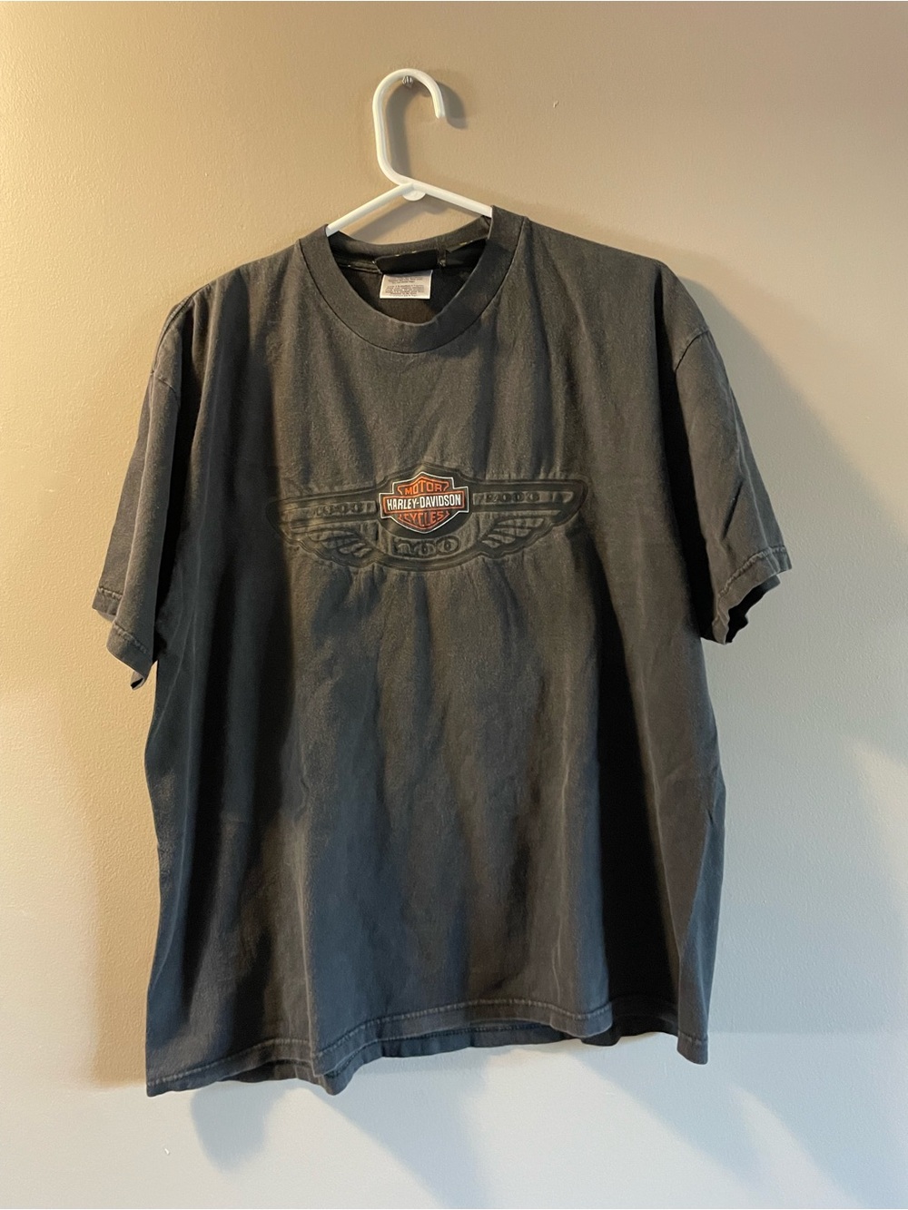 Harley-Davidson Black Tee with Subtle Winged Logo